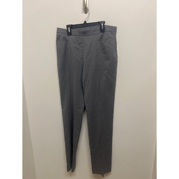 Akris Punto Womens Gray Wool-Blend Straight-Leg Trousers Preppy Slacks  Sz 6 - Picture 2 of 8